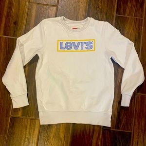 Boys Levi sweatshirt. White. Size 12A